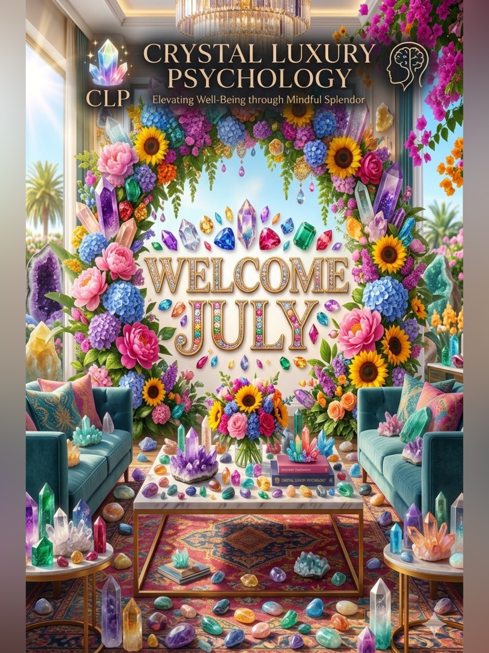 Hello July! Independence w/DrPsych_Faves12 | Crystals Luxury Psychology ❤️🤍💙🌹🌹